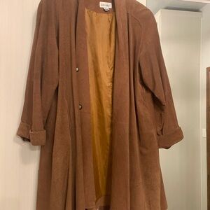 Vintage Leather Cape Coat